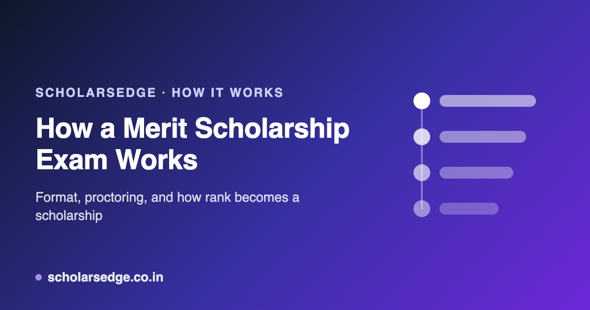 How a Merit Scholarship Exam Actually Works