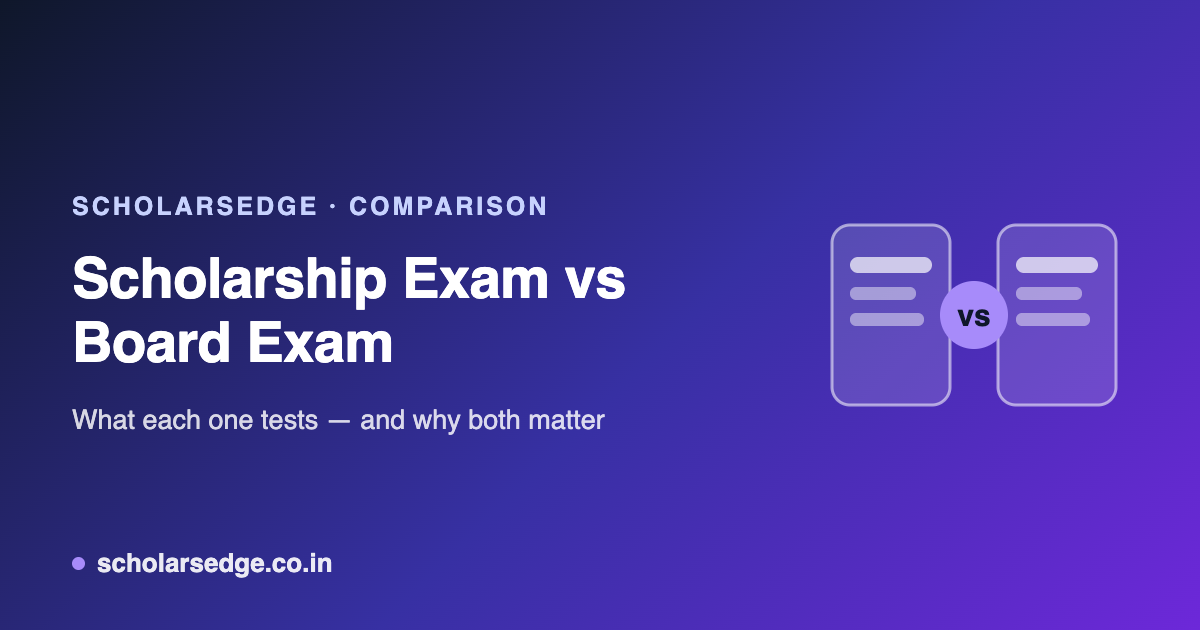 Scholarship Exam vs Board Exam: What's the Difference?